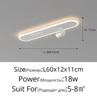 Plafonnier LED moderne avec spots gradation - Maison Intérieur | Marco Lucetti Blanc 60cm / Blanc chaud Pas de télécommande