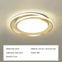 Plafonnier LED moderne avec télécommande - Design épuré | Marco Lucetti 45x5cm / Blanc chaud / Noir