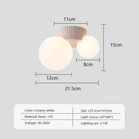 Plafonnier LED Moderne Crème - Vent Simple | Marco Lucetti Blanc crème