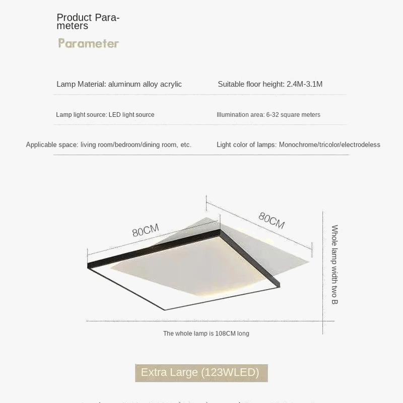 Plafonnier LED Moderne - Décoration Domestique Nordique | Marco Lucetti