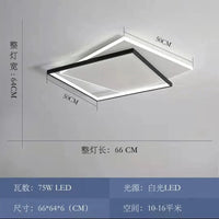 Plafonnier LED Moderne - Décoration Domestique Nordique | Marco Lucetti 66X64CM / Intensité variable à distance