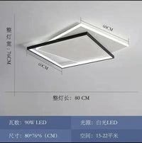 Plafonnier LED Moderne - Décoration Domestique Nordique | Marco Lucetti 80X76CM / Lumière froide