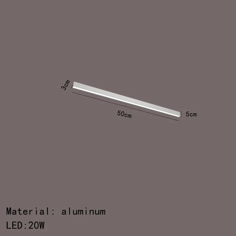 Plafonnier LED moderne en aluminium à intensité variable. | Marco Lucetti 50cm-Blanc / Intensité variable