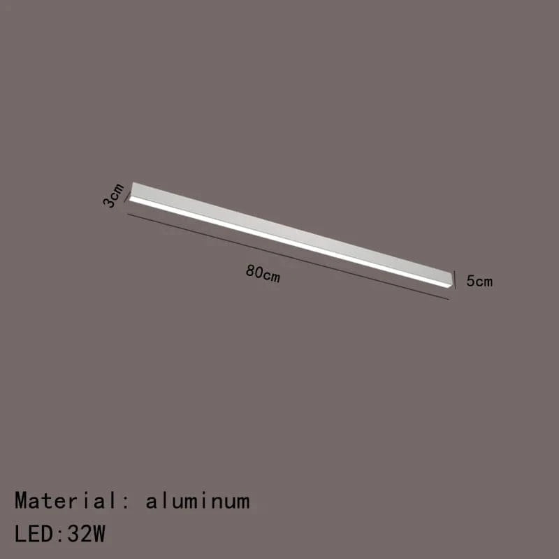 Plafonnier LED moderne en aluminium à intensité variable. | Marco Lucetti 80cm-Blanc / Intensité variable