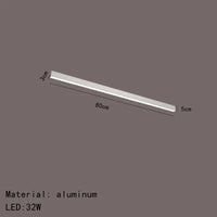 Plafonnier LED moderne en aluminium à intensité variable. | Marco Lucetti 80cm-Blanc / Intensité variable