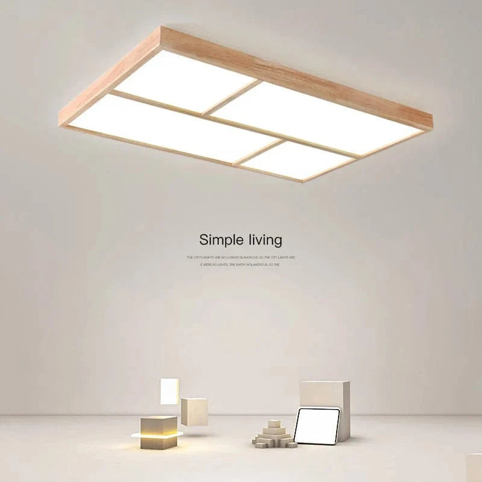 Plafonnier LED Moderne en Bois Authentique pour Usage Intérieur | Marco Lucetti