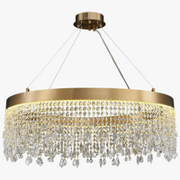 Plafonnier LED Moderne en Cristal - Luminaire Décoratif d'Intérieur