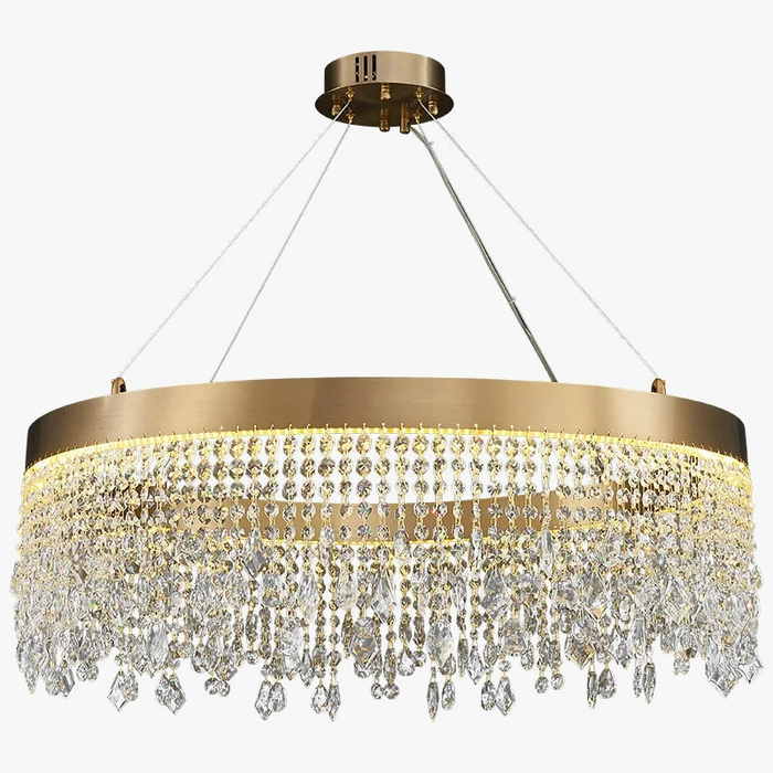 Plafonnier LED Moderne en Cristal - Luminaire Décoratif d'Intérieur