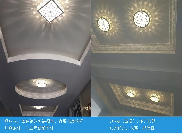 Plafonnier LED moderne en cristal pour un éclairage intérieur sophistiqué