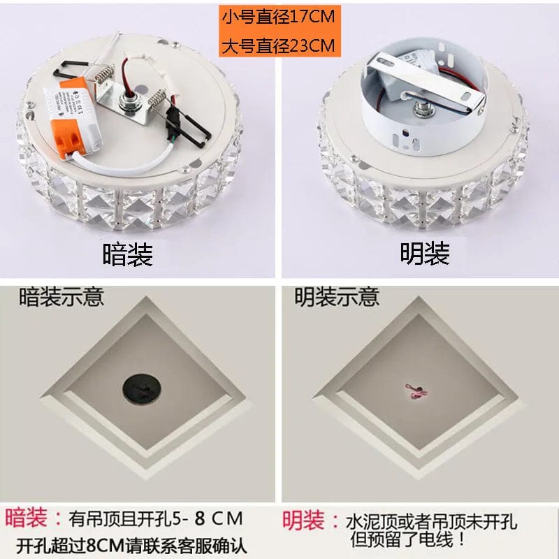 Plafonnier LED moderne en cristal pour un éclairage intérieur sophistiqué | Marco Lucetti