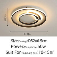 Plafonnier LED Moderne en Fer Forgé Acrylique - Décoration Intérieure de Luxe | Marco Lucetti