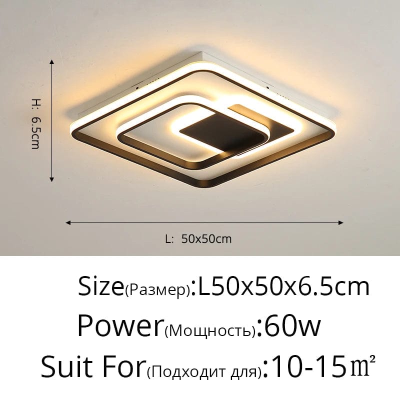 Plafonnier LED Moderne en Fer Forgé Acrylique - Décoration Intérieure de Luxe | Marco Lucetti