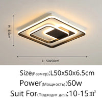 Plafonnier LED Moderne en Fer Forgé Acrylique - Décoration Intérieure de Luxe | Marco Lucetti