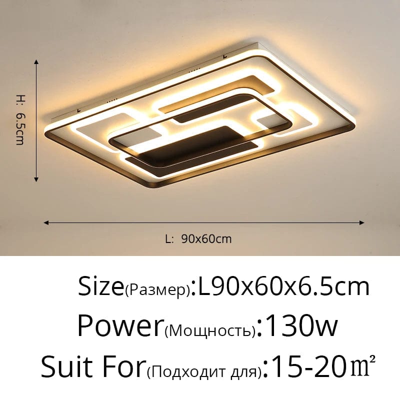 Plafonnier LED Moderne en Fer Forgé Acrylique - Décoration Intérieure de Luxe | Marco Lucetti