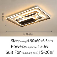 Plafonnier LED Moderne en Fer Forgé Acrylique - Décoration Intérieure de Luxe | Marco Lucetti