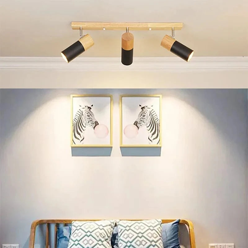 Plafonnier LED moderne en fer rotatif à 1/3 têtes - Collection lumière deluxe | Marco Lucetti