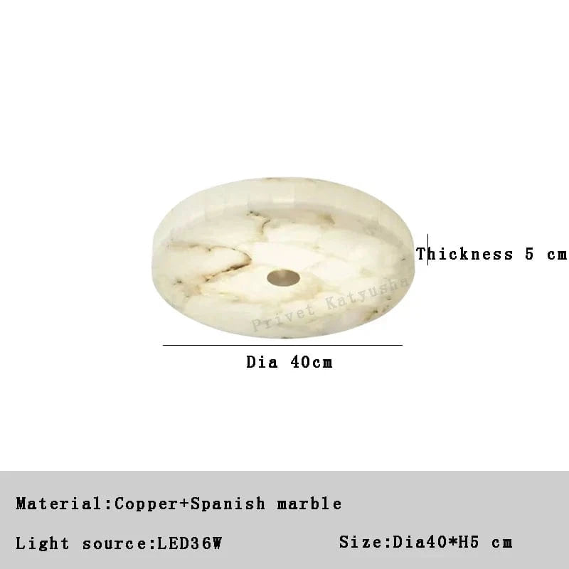 Plafonnier LED Moderne en Marbre Naturel Luminaire Décoratif 2024 - Luxe et Élégance | Marco Lucetti