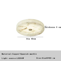 Plafonnier LED Moderne en Marbre Naturel Luminaire Décoratif 2024 - Luxe et Élégance | Marco Lucetti