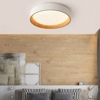 Plafonnier LED moderne Etelvina circulaire en bois | Marco Lucetti