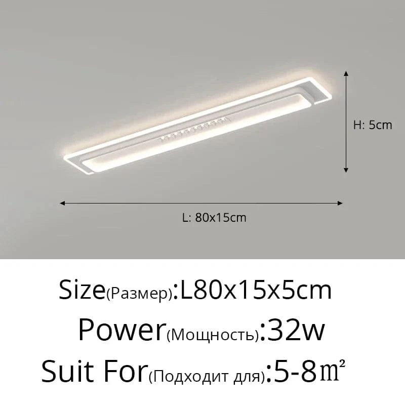 Plafonnier LED Moderne : Gradation et Projecteurs d'Éclairage Intérieur | Marco Lucetti Blanc 80cm / Télécommande à intensité variable