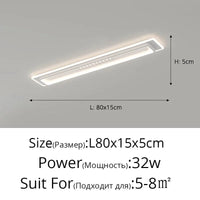 Plafonnier LED Moderne : Gradation et Projecteurs d'Éclairage Intérieur | Marco Lucetti Blanc 80cm / Télécommande à intensité variable