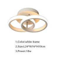 Plafonnier LED Moderne - Intérieur | Marco Lucetti Blanc-L24xW16cm / Blanc chaud