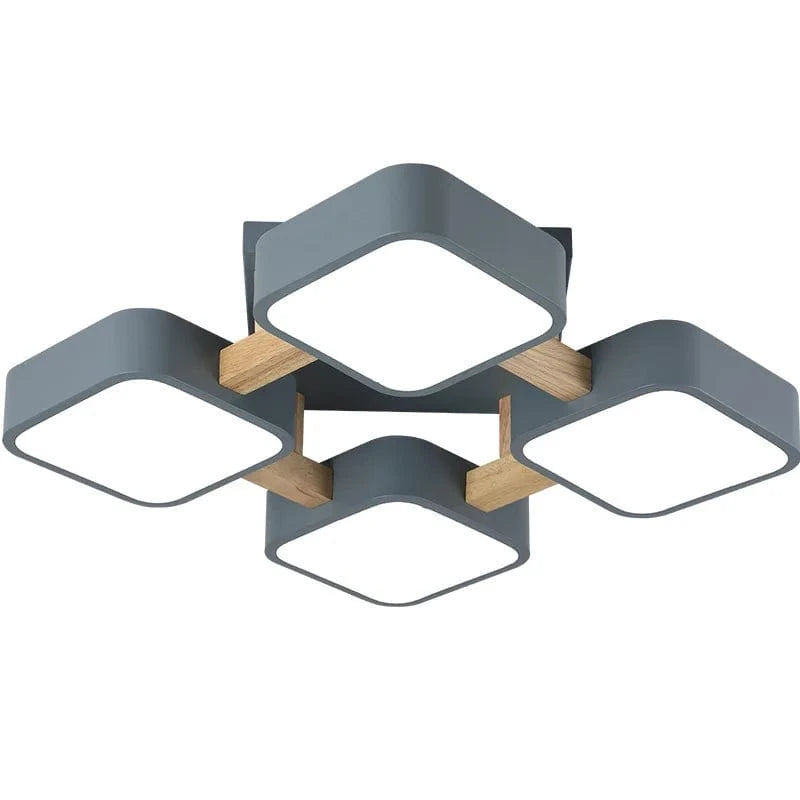 Plafonnier LED Moderne | Marco Lucetti 4 têtes gris