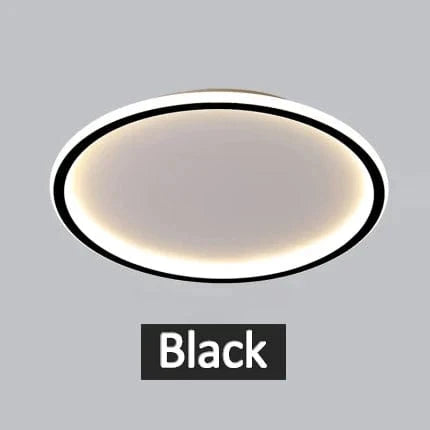 Plafonnier LED Moderne | Marco Lucetti 8166 noir 30cm