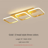Plafonnier LED Moderne | Marco Lucetti Or 3 têtes