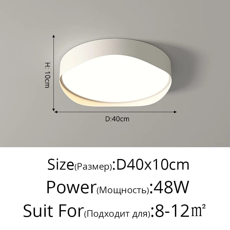 Plafonnier LED moderne minimaliste - Économie d'énergie et protection des yeux | Marco Lucetti