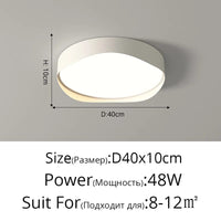 Plafonnier LED moderne minimaliste - Économie d'énergie et protection des yeux | Marco Lucetti