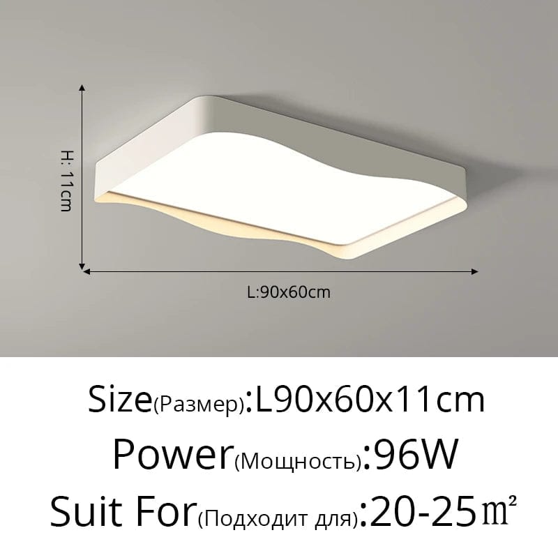 Plafonnier LED moderne minimaliste - Économie d'énergie et protection des yeux | Marco Lucetti