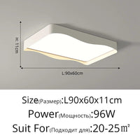 Plafonnier LED moderne minimaliste - Économie d'énergie et protection des yeux | Marco Lucetti