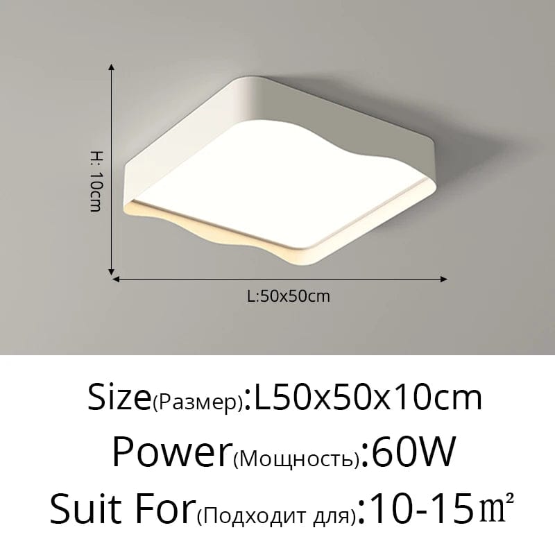 Plafonnier LED moderne minimaliste - Économie d'énergie et protection des yeux | Marco Lucetti