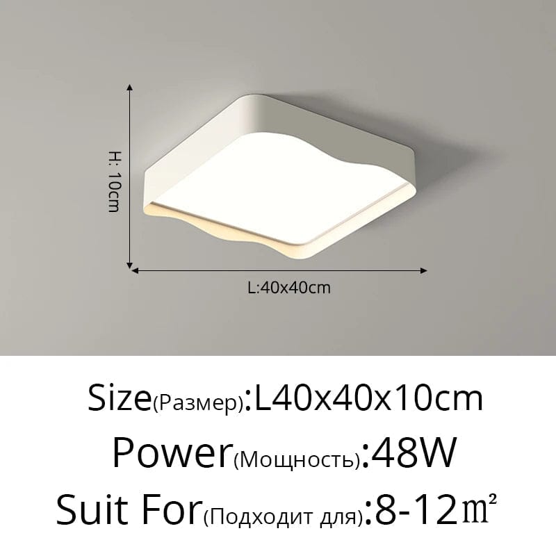 Plafonnier LED moderne minimaliste - Économie d'énergie et protection des yeux | Marco Lucetti