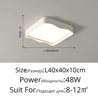 Plafonnier LED moderne minimaliste - Économie d'énergie et protection des yeux | Marco Lucetti