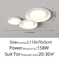 Plafonnier LED Moderne Minimaliste pour un Intérieur Épuré | Marco Lucetti A blanc / Gradation infinie