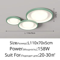 Plafonnier LED Moderne Minimaliste pour un Intérieur Épuré | Marco Lucetti A vert / Gradation infinie