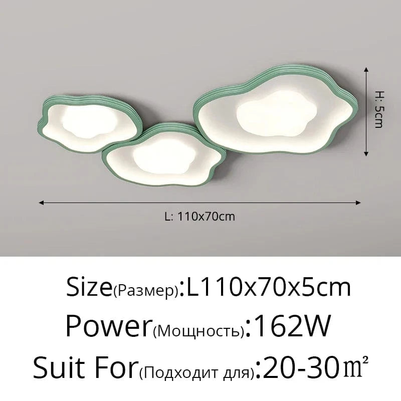 Plafonnier LED Moderne Minimaliste pour un Intérieur Épuré | Marco Lucetti C vert / Lumière trichromatique