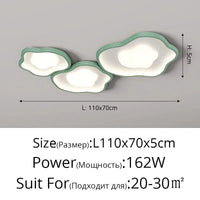 Plafonnier LED Moderne Minimaliste pour un Intérieur Épuré | Marco Lucetti C vert / Lumière trichromatique