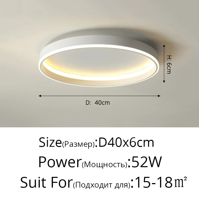 Plafonnier LED Moderne Nordique pour un Éclairage Intérieur de Qualité