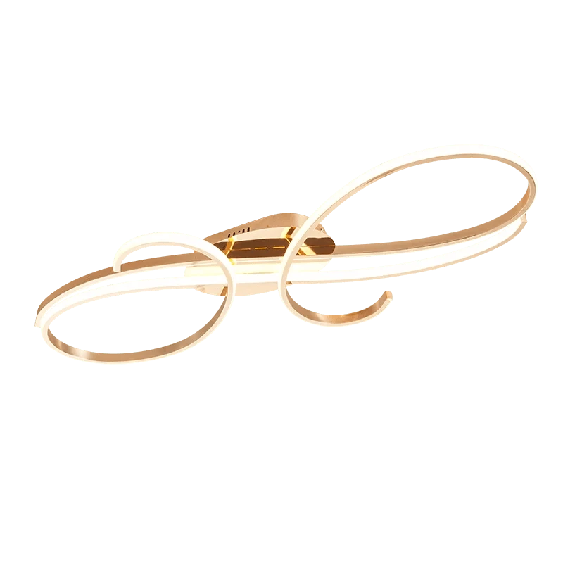 plafonnier LED moderne plaqué pour salon, chambre, couloir, foyer, salle d'étude - Lustres de plafond intérieur pour la maison | Marco Lucetti