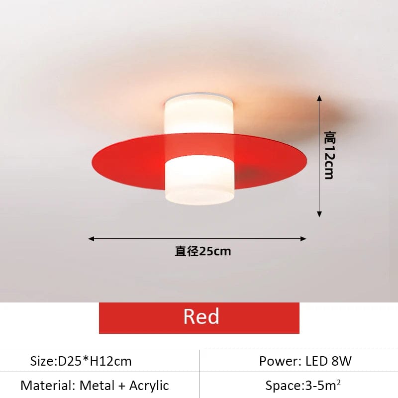 Plafonnier LED moderne pour allée, couloir et salon - Éclairage élégant et contemporain | Marco Lucetti