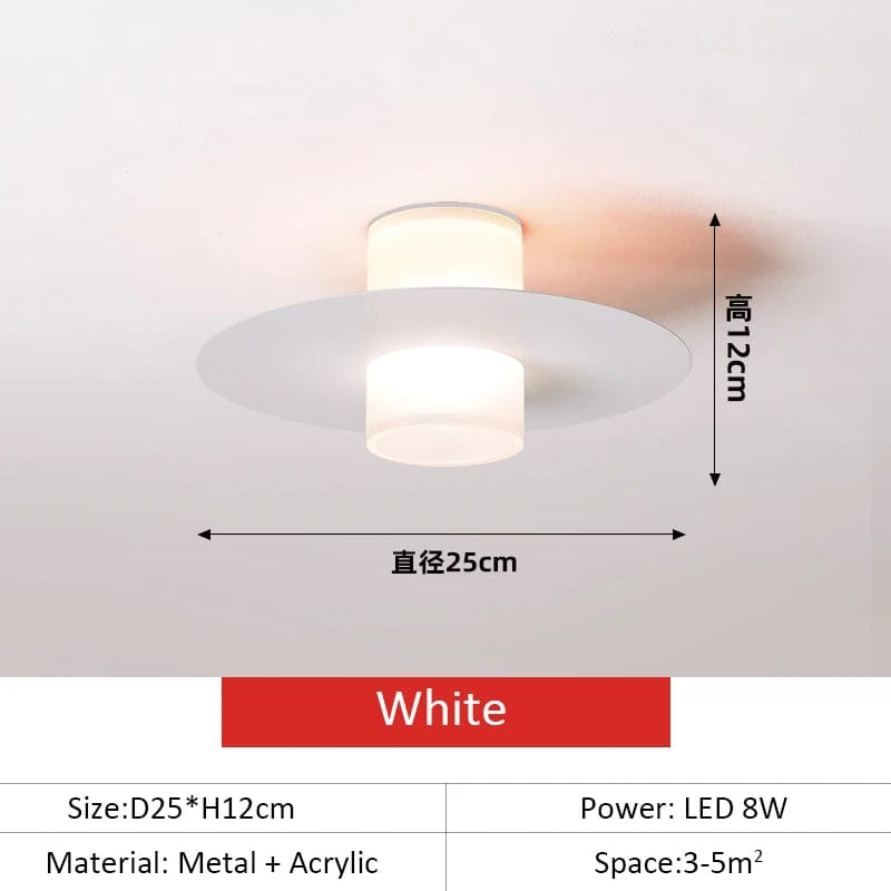 Plafonnier LED moderne pour allée, couloir et salon - Éclairage élégant et contemporain | Marco Lucetti