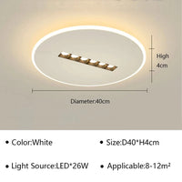 Plafonnier LED moderne pour illuminer votre maison et balcon | Marco Lucetti CirculaireB 40CM / Blanc froid (pas de RC)