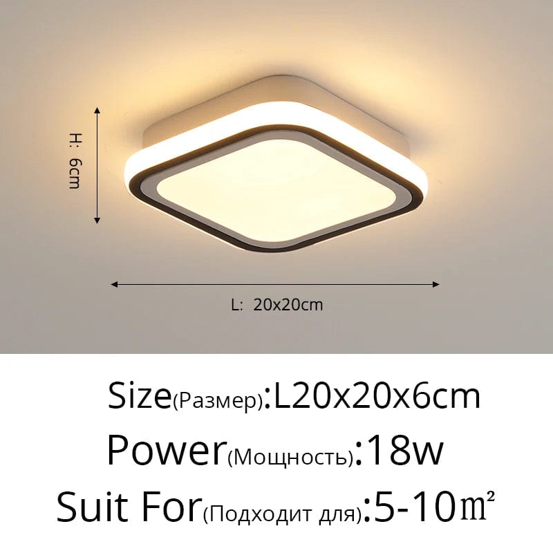 Plafonnier LED moderne pour intérieur nordique - Luminaire élégant | Marco Lucetti