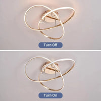 Plafonnier LED moderne pour salon chambre étude décoration - Noir/Chrome/Or | Marco Lucetti