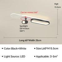 Plafonnier LED moderne pour salon et couloir: une touche de lumière design | Marco Lucetti