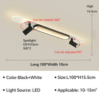 Plafonnier LED moderne pour salon et couloir: une touche de lumière design | Marco Lucetti