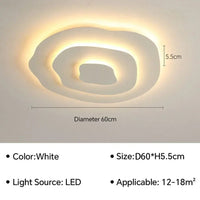 Plafonnier LED moderne pour salon, salle à manger, chambre d'enfants, bureau et hallway - Décor maison | Marco Lucetti